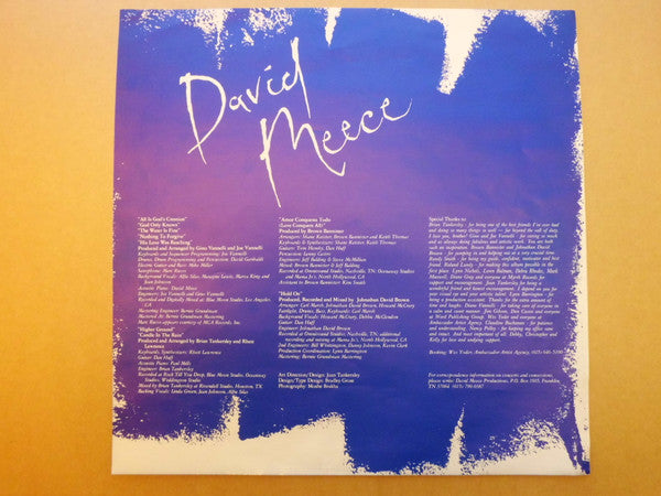 David Meece : Candle In The Rain (LP, Album)