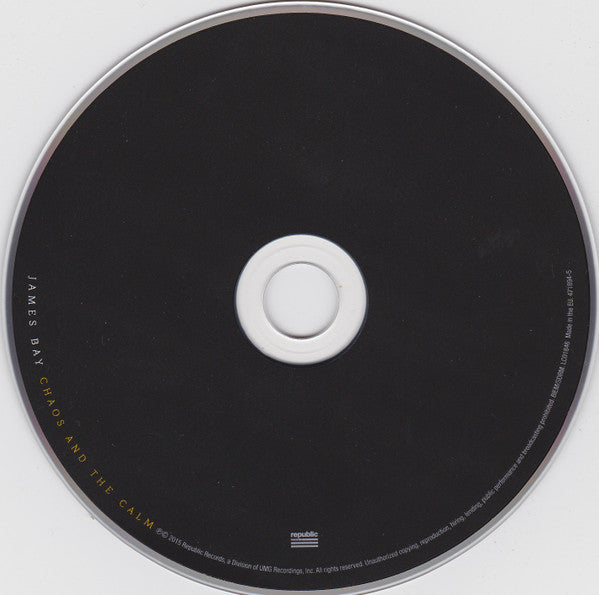 James Bay : Chaos And The Calm (CD, Album, Dlx, Ltd, Gat)