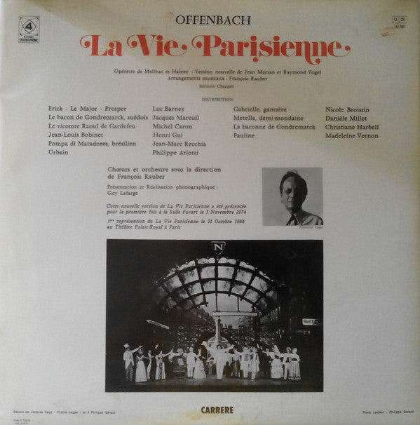 Jacques Offenbach : La Vie Parisienne (2xLP, Quad, RE, Gat)