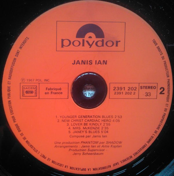 Janis Ian : Janis Ian (LP, Album, RE)