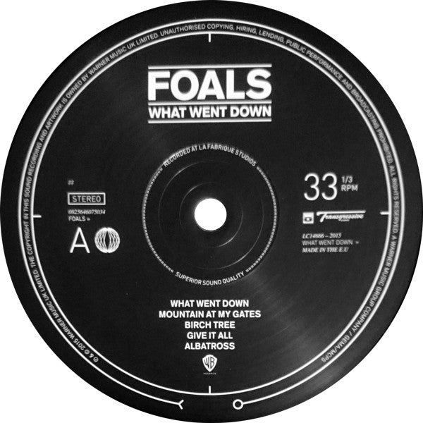 Foals : What Went Down (LP, Album, 180)