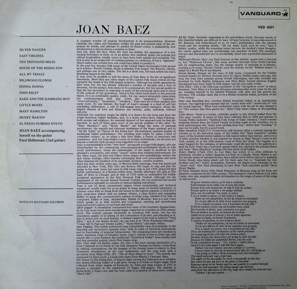 Joan Baez : Joan Baez (LP, Album)