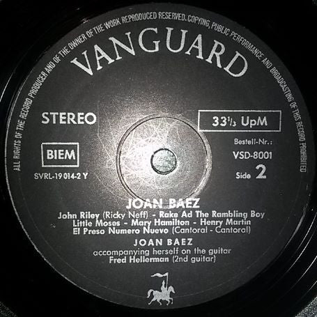 Joan Baez : Joan Baez (LP, Album)