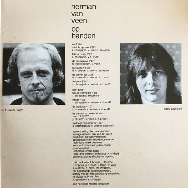Herman van Veen : Op Handen (LP, Album)