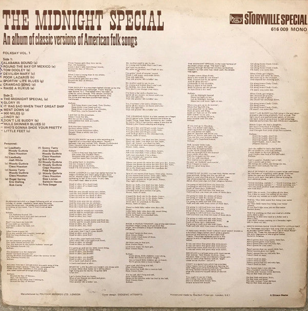 Various : The Midnight Special (LP, Comp, Mono, RE)