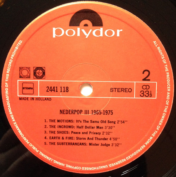 Various : Nederpop III 1965-1975 (LP, Comp)