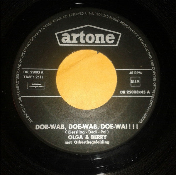 Olga & Berry : Doe-Wab, Doe-Wab, Doe-Wai !!! (7", Single)