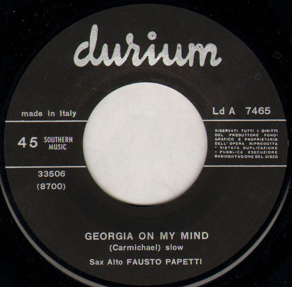 Fausto Papetti : Saint Louis Blues / Georgia On My Mind (7")