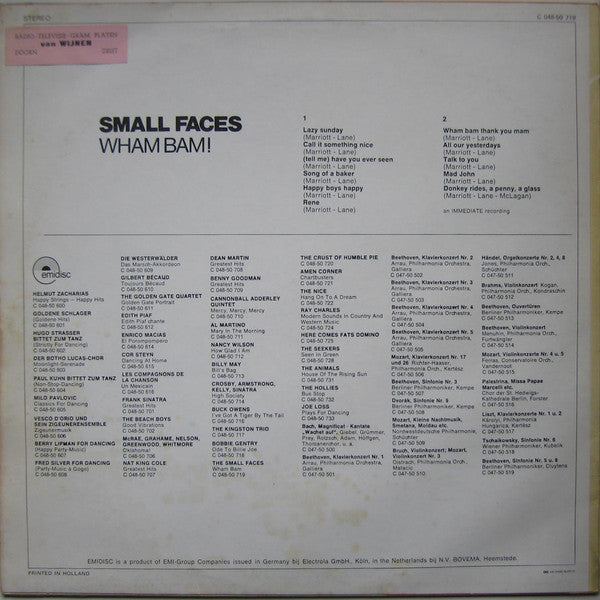 Small Faces : Wham Bam! (LP, Comp)