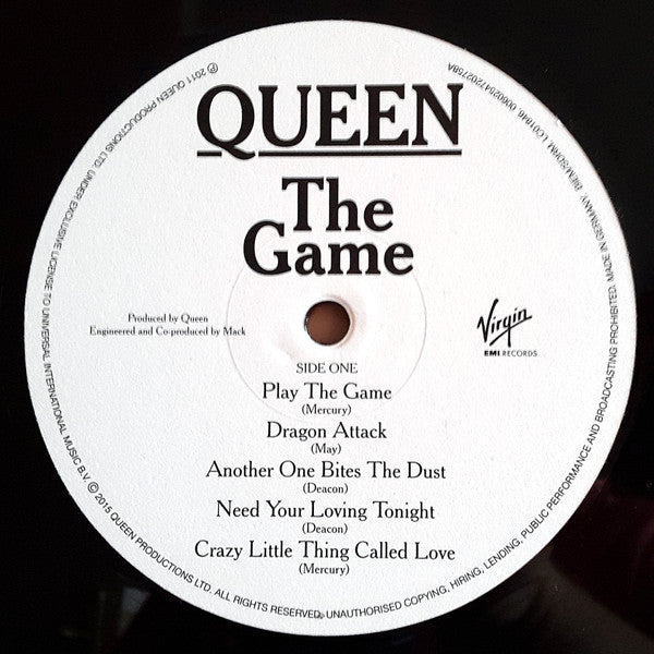 Queen : The Game (LP, Album, RE, RM, 180)