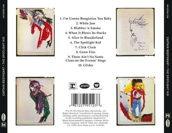 Captain Beefheart : The Spotlight Kid (CD, Album, RE, RM)