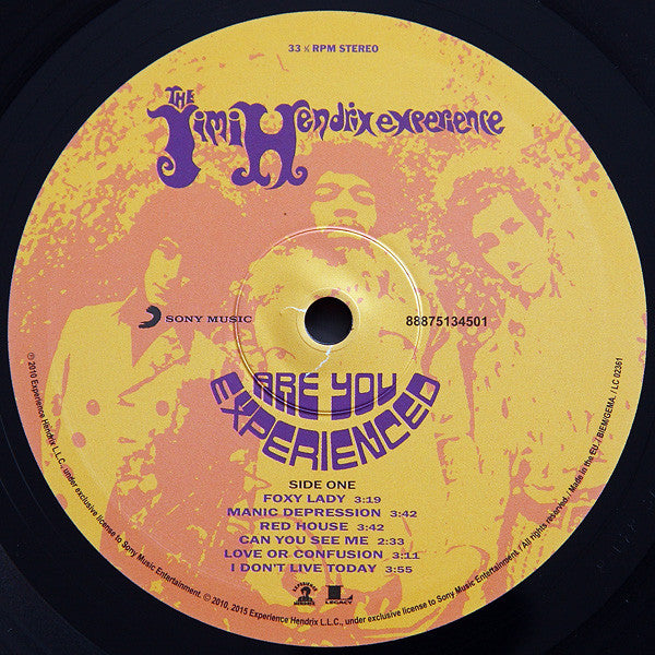 The Jimi Hendrix Experience : Are You Experienced (2xLP, Album, RE, RM, RP, 180)