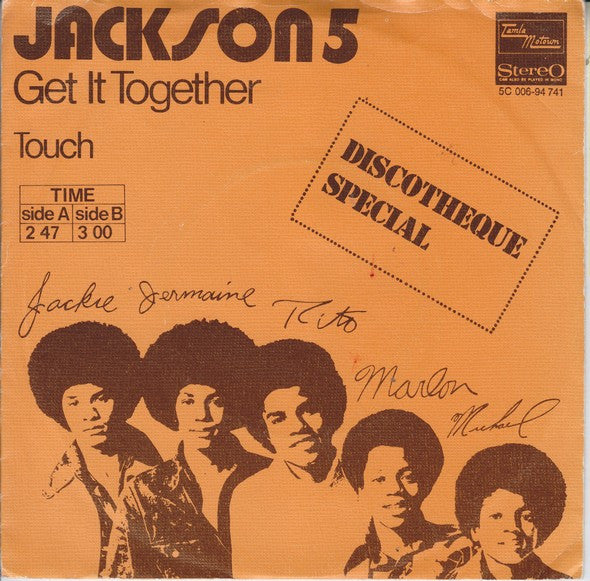 The Jackson 5 : Get It Together (7", Single)