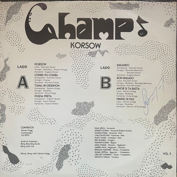 Champ (8) : Korsow Vol. III (LP, Album)