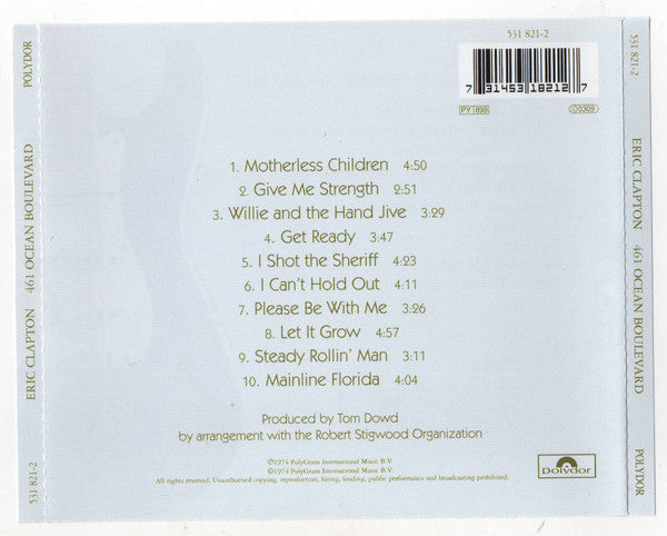 Eric Clapton : 461 Ocean Boulevard (CD, Album, RE, RM)