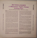 Mendelssohn* - Netherlands Philharmonic Orchestra*, Walter Goehr : A Midsummer Night's Dream (Incidental Music) (10")