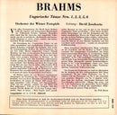 Johannes Brahms / Wiener Festspielorchester • Leitung:  David Josefowitz : Ungarische Tänze (7", EP)