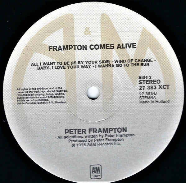 Peter Frampton : Frampton Comes Alive! (2xLP, Album, Gat)