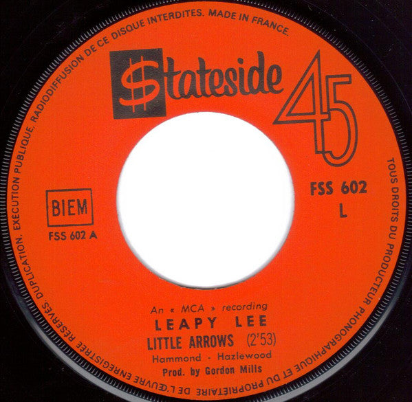 Leapy Lee : Little Arrows / Time Will Tell (7", Single)
