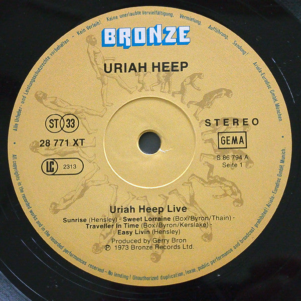 Uriah Heep : Uriah Heep Live (2xLP, Album, RE, Gat)