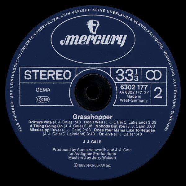 J.J. Cale : Grasshopper (LP, Album)