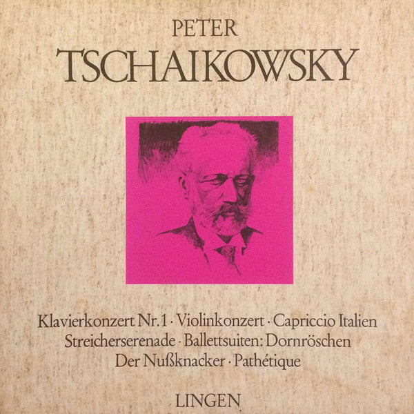 Pyotr Ilyich Tchaikovsky : Klavierkonzert Nr. 1 / Violinkonzert / Capriccio Italien / Streicherserenade / Ballettsuiten: Dornröschen / Der Nussknacker / Pathétique (5xLP + Box)