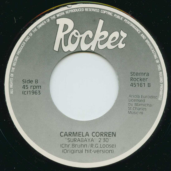 Carmela Corren : Eine Rose Aus Santa Monica (7", Single)