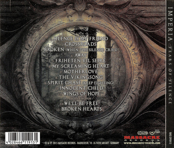 Imperia : Tears Of Silence (CD, Album, Ltd, Dig)
