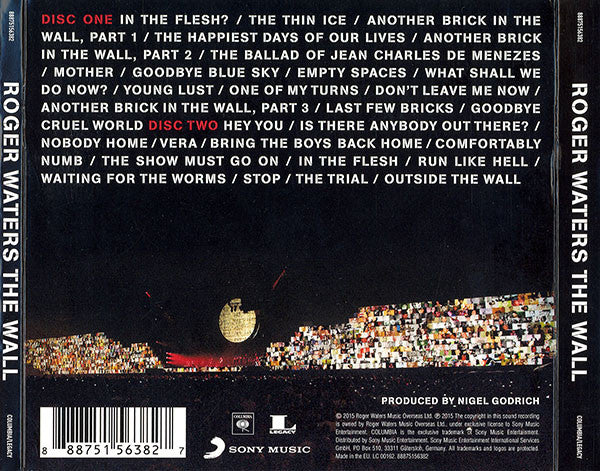 Roger Waters : The Wall (2xCD, Album, Dig)