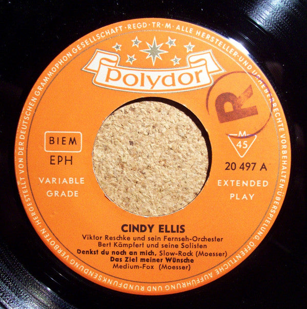 Cindy Ellis : Denkst Du Noch An Mich + 3 (7", EP, Mono)