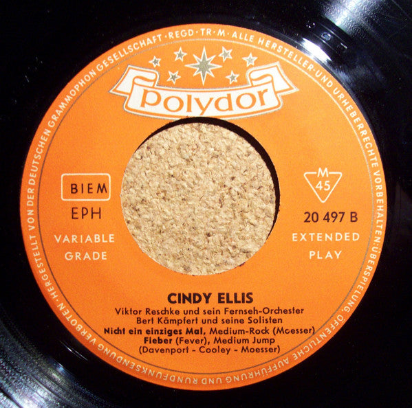 Cindy Ellis : Denkst Du Noch An Mich + 3 (7", EP, Mono)