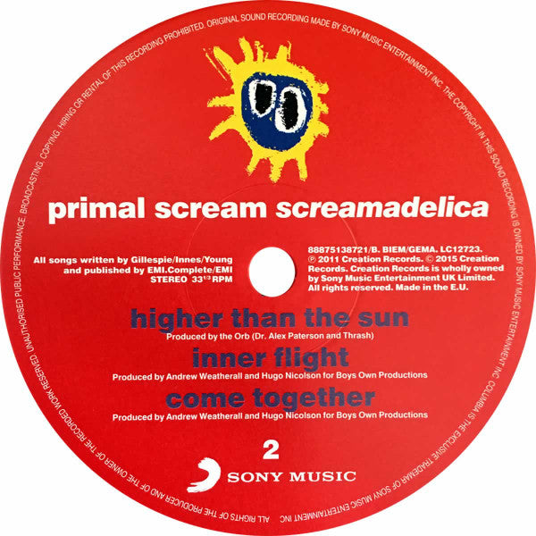 Primal Scream : Screamadelica (2xLP, Album, RE, Gat)