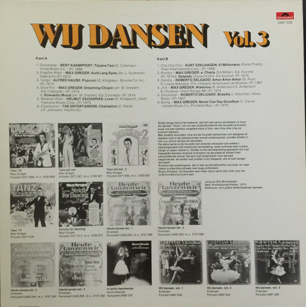 Various : Wij Dansen Vol. 3 (LP, Comp)