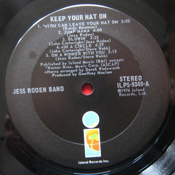 The Jess Roden Band : Keep Your Hat On (LP, Album)