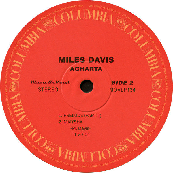 Miles Davis : Agharta (2xLP, Album, RE, RM, 180)