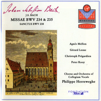 Johann Sebastian Bach, Philippe Herreweghe, Collegium Vocale - Missae BWV 234 & 235, Sanctus BWV 238 (CD) - Discords.nl