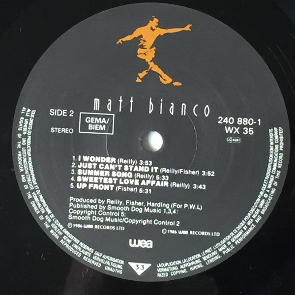 Matt Bianco : Matt Bianco (LP, Album)