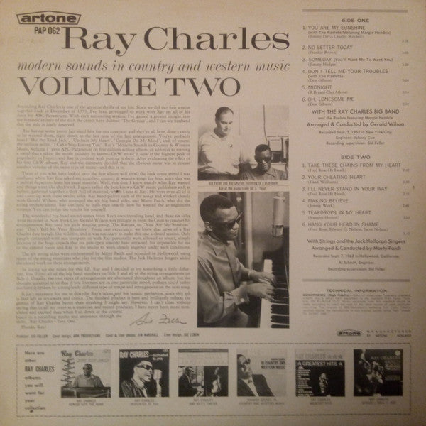 Ray Charles : Modern Sounds In Country And Western Music Volume Two (LP, Album, Mono)