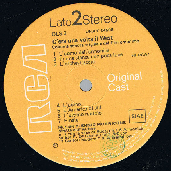 Ennio Morricone : C'Era Una Volta Il West (LP, Album)