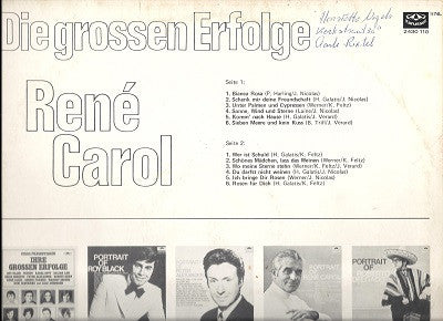 René Carol : Die Grossen Erfolge (LP, Comp)
