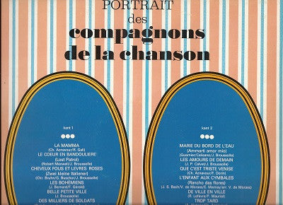 Les Compagnons De La Chanson : Portrait Des Compagnons De La Chanson (LP, Comp)