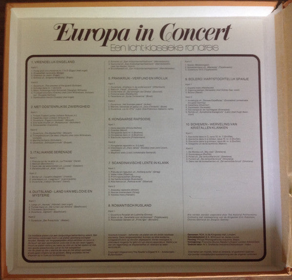 National Philharmonic Orchestra : Europa In Concert (10xLP, Comp + Box)