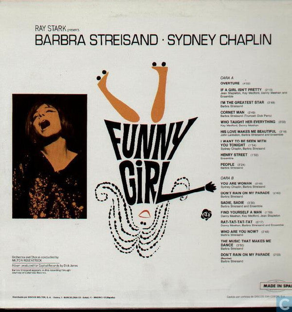 Barbra Streisand, Sydney Chaplin : Funny Girl (LP, Album)