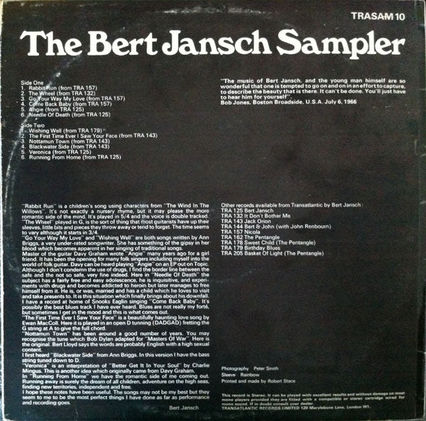 Bert Jansch : The Bert Jansch Sampler (LP, Comp)