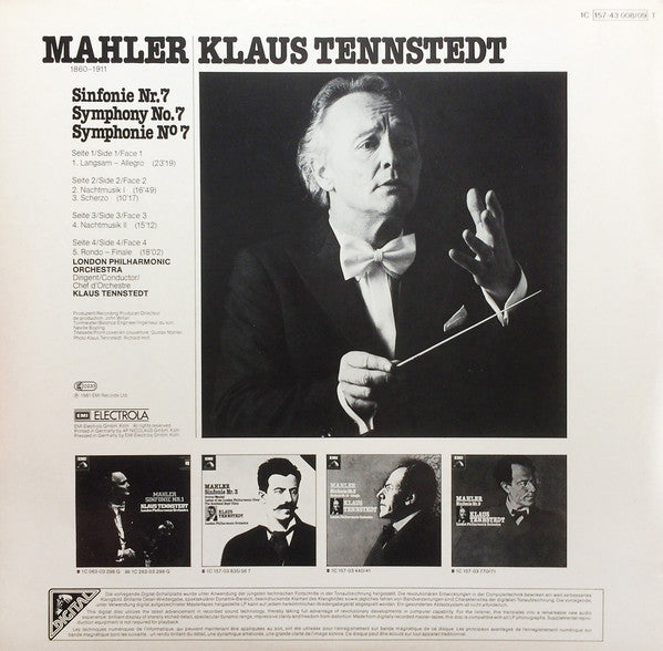 Gustav Mahler - Klaus Tennstedt, The London Philharmonic Orchestra : Sinfonie Nr. 7 (2xLP, Album)