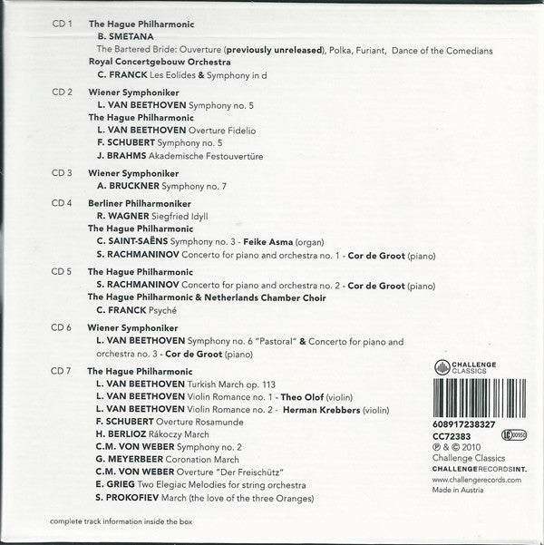 Willem Van Otterloo, The Hague Philharmonic, Royal Concertgebouw Orchestra*, Wiener Symphoniker, Berliner Philharmoniker : The Original Recordings 1951-1966 (7xCD, Mono, RM + Box, Comp)
