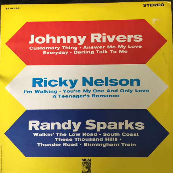 Johnny Rivers, Ricky Nelson (2), Randy Sparks : Johnny Rivers, Ricky Nelson, Randy Sparks (LP, Comp)