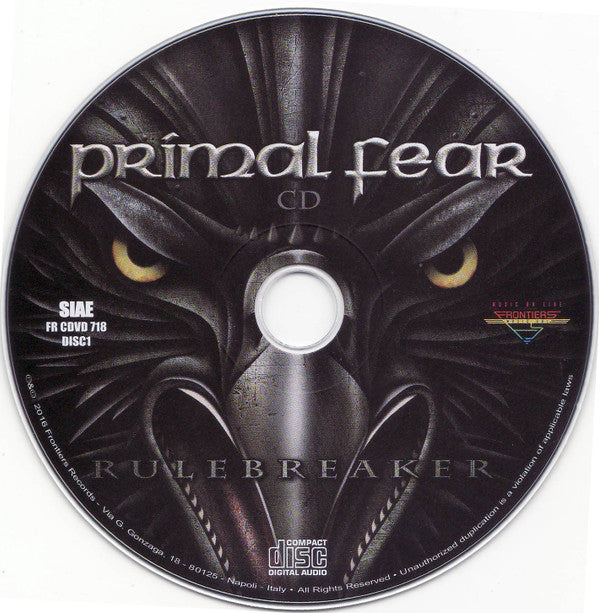 Primal Fear : Rulebreaker (CD, Album + DVD-V, NTSC + Dlx, Dig)