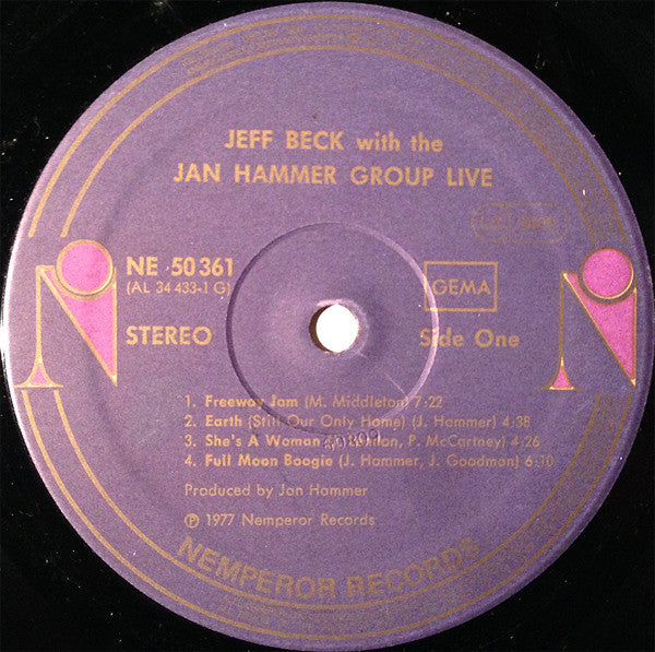 Jeff Beck With The Jan Hammer Group - Live (LP Tweedehands) - Discords.nl