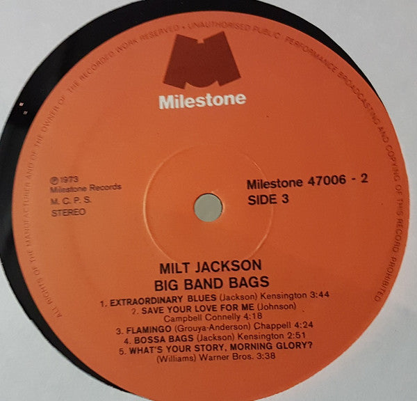 Milt Jackson - Big Band Bags (LP Tweedehands) - Discords.nl